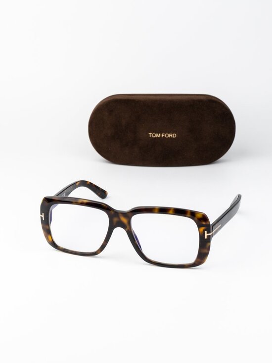 Tom Ford Women Eyeglasses Havana Square FT5822-B 052 BRAND NEW main image 8